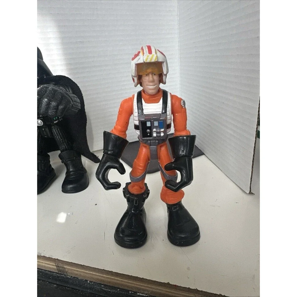 2004 Star Wars 7in Chunky Darth Vader, Han Solo And Luke Skywalker Action  Fig.